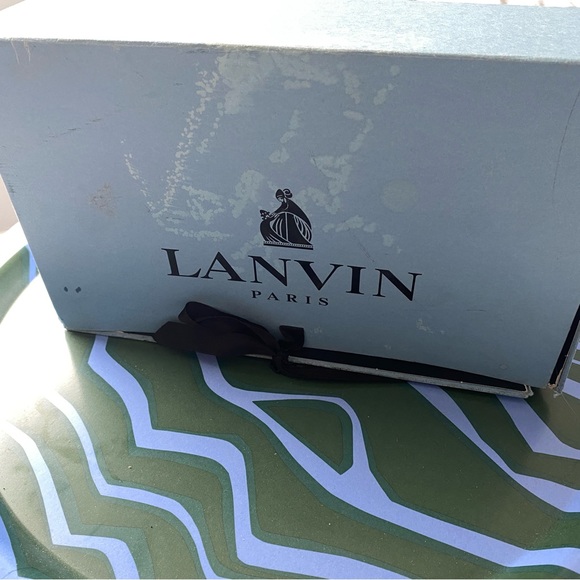 LANVIN 🩰 EUC greige suede ballet flats with snakeskin cap toe - Picture 9 of 10